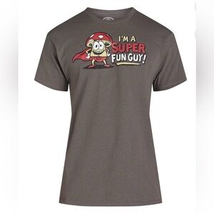 💕5/$15 Super Fun Guy Graphic T-Shirt - Brown